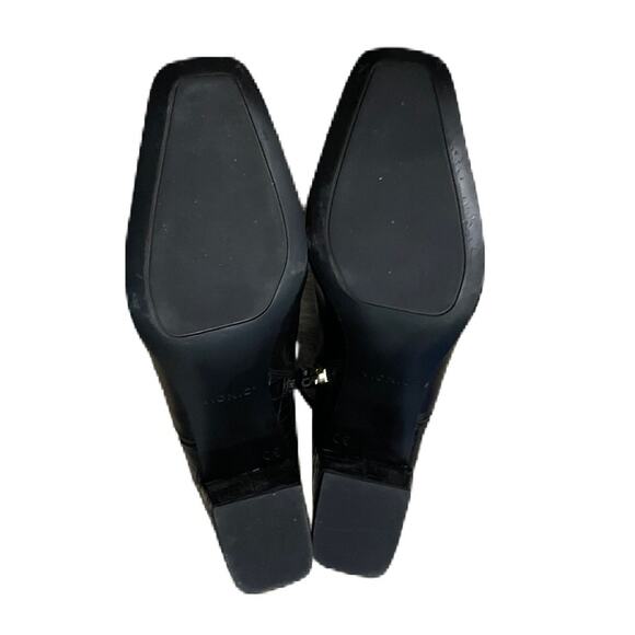 Vionic Linda Black Leather Croc Embossed Detail Ankle Heeled Bootie Size 8 - Picture 9 of 10